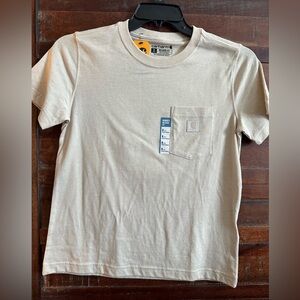 Carhartt Women’s Short Sleeve Pocket Tee with print on the back!